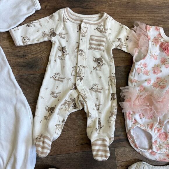 Lot of 6 Baby Outfits Various Sizes & Brands see INFO Bambi Thumper Pink Tutu - Picture 4 of 17